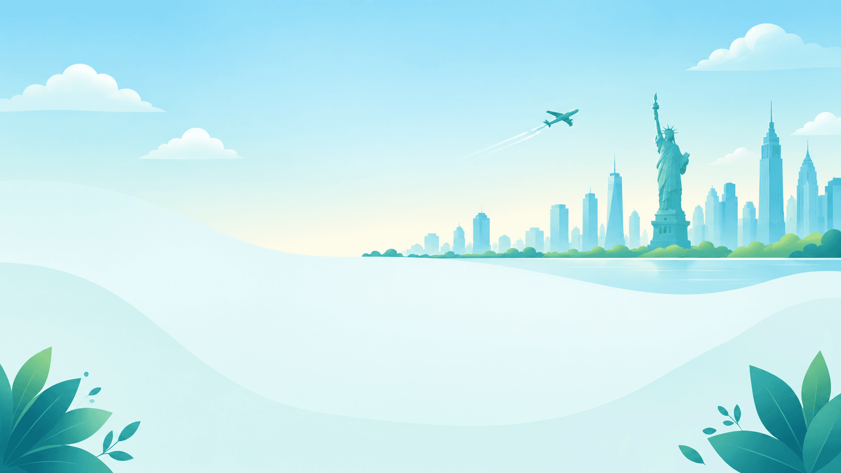 Immigration Journey Watercolor Background