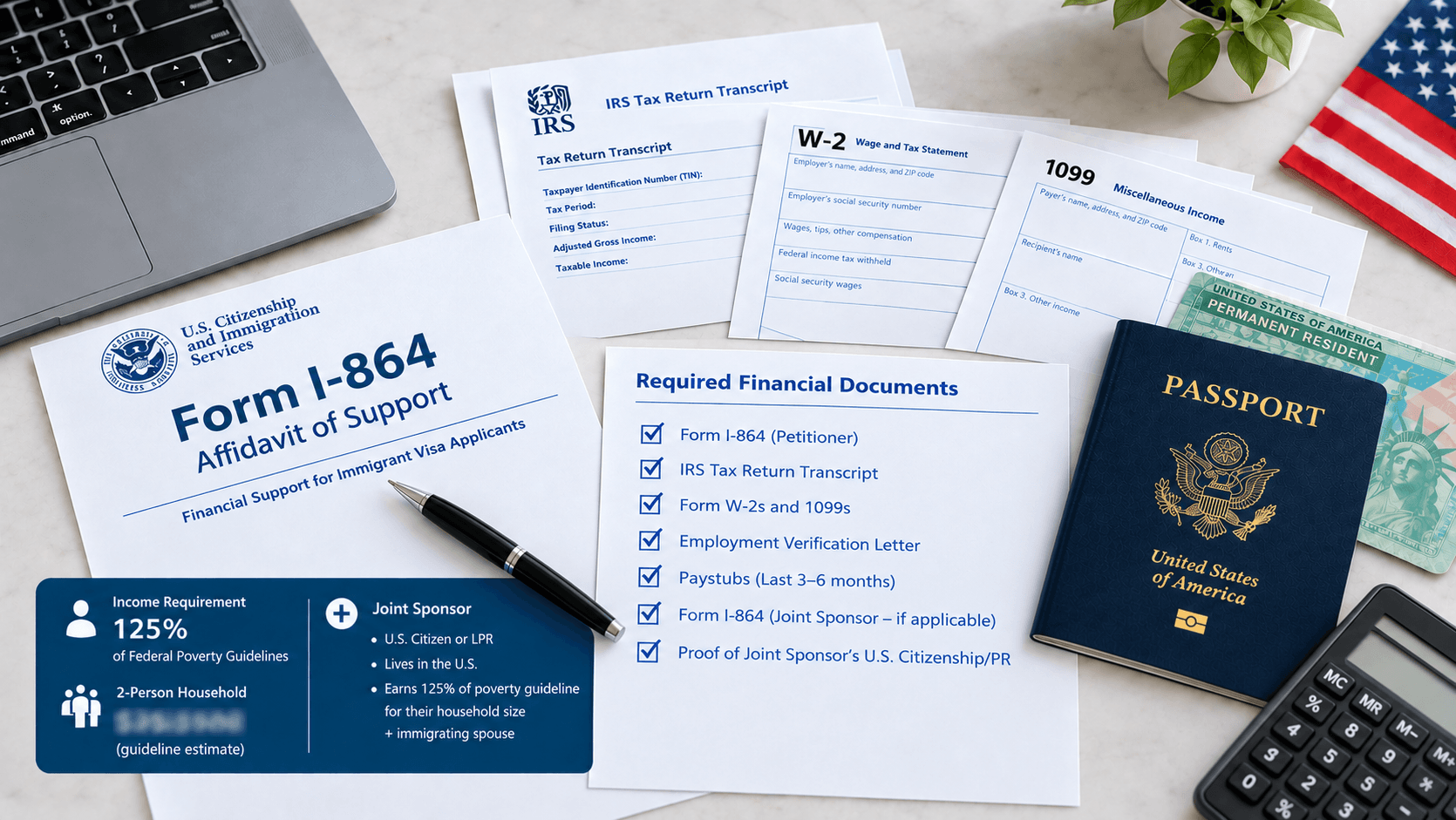 Financial Support & Joint Sponsor Rules Form I-864